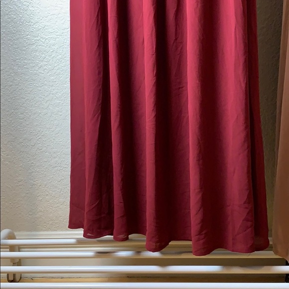 Red ruby strapless dress - Picture 2 of 4